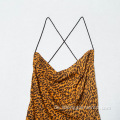 Design Summer Bodycon Western sexy Leopardendruckkleid